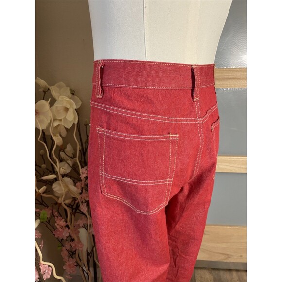 Mens Vintage 90s PJ Mark Premium Denim, Red, Sz 34x30 Straight - Picture 7 of 10